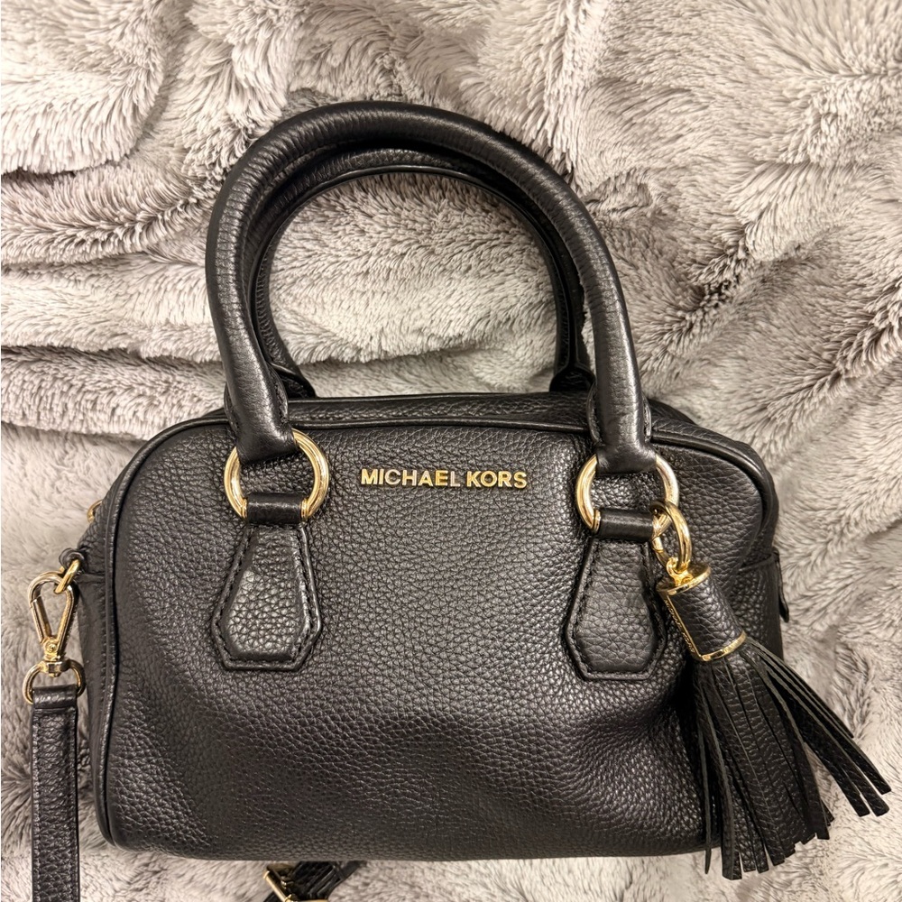 Michael Kors Black Leather Handbag